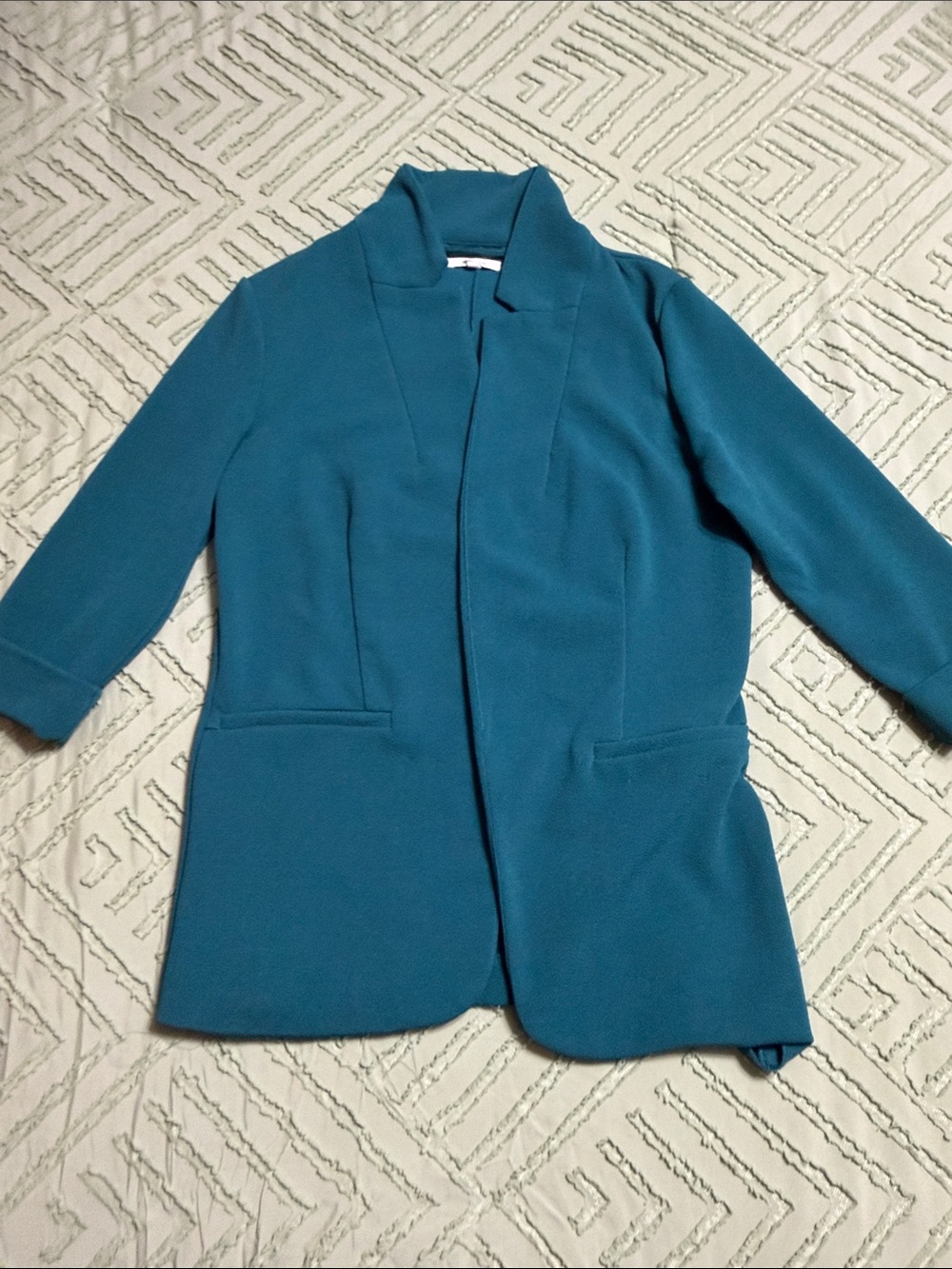 Maurices Teal Open-Front Blazer Jacket